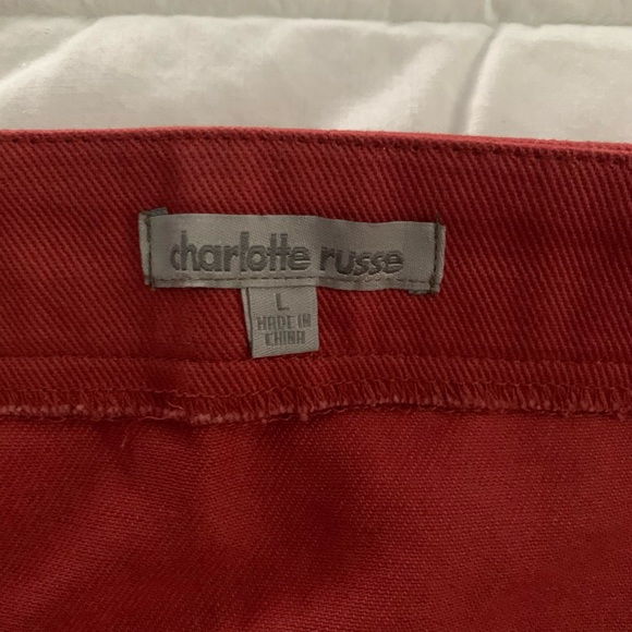 3/$35🌻 Charlotte Russe Coral Zip Up Mini Skirt - Picture 5 of 6